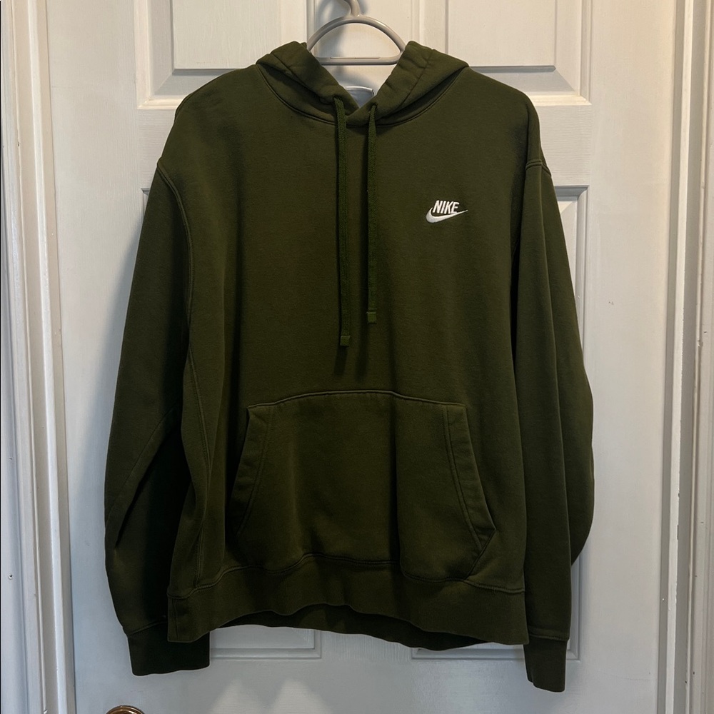 Nike Olive Green Pullover Hoodie
